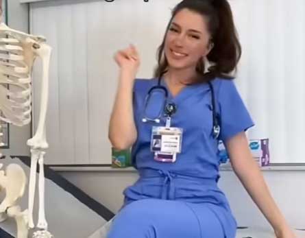 happy nurse at the hospital